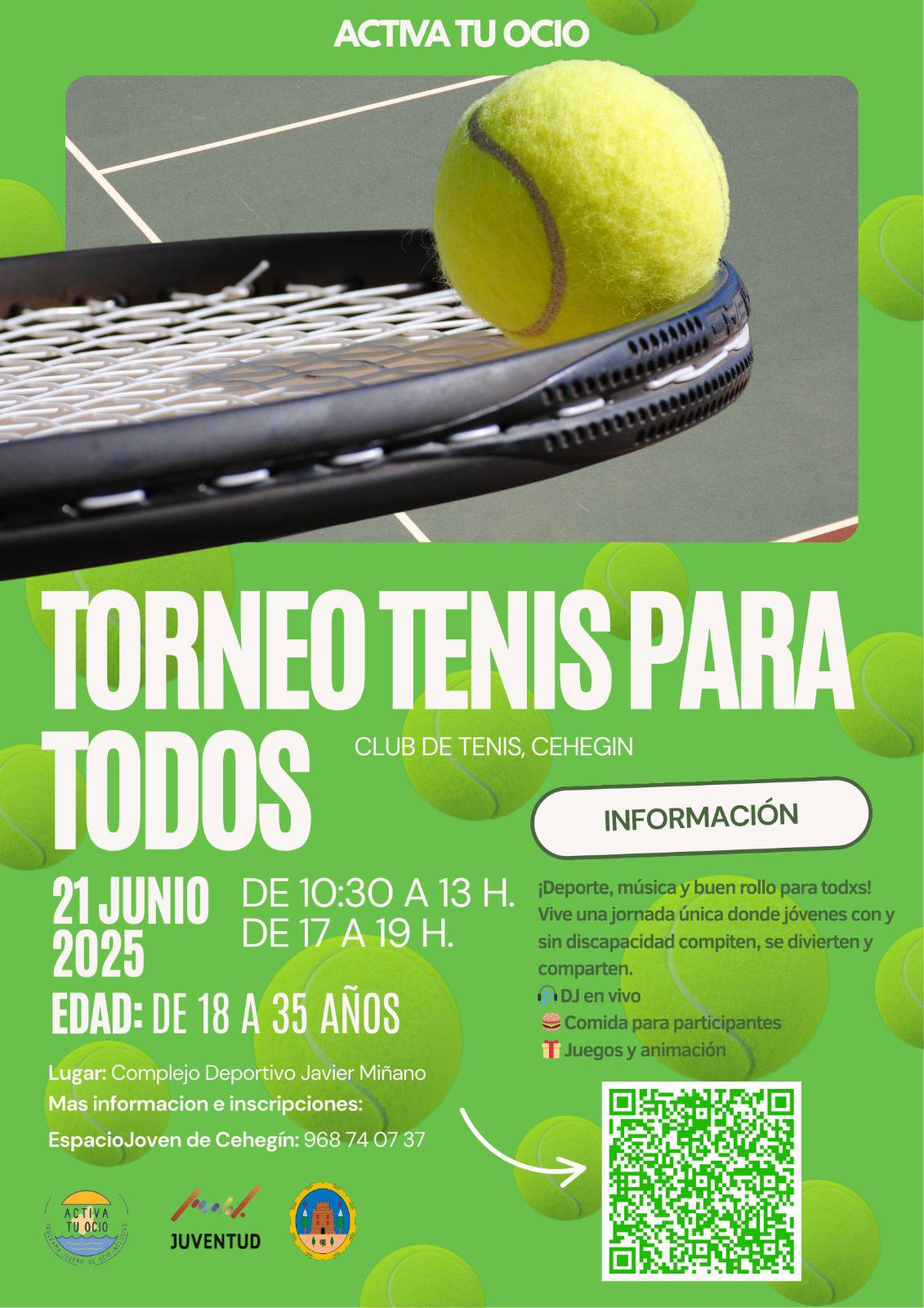 Torneo tenis para todos