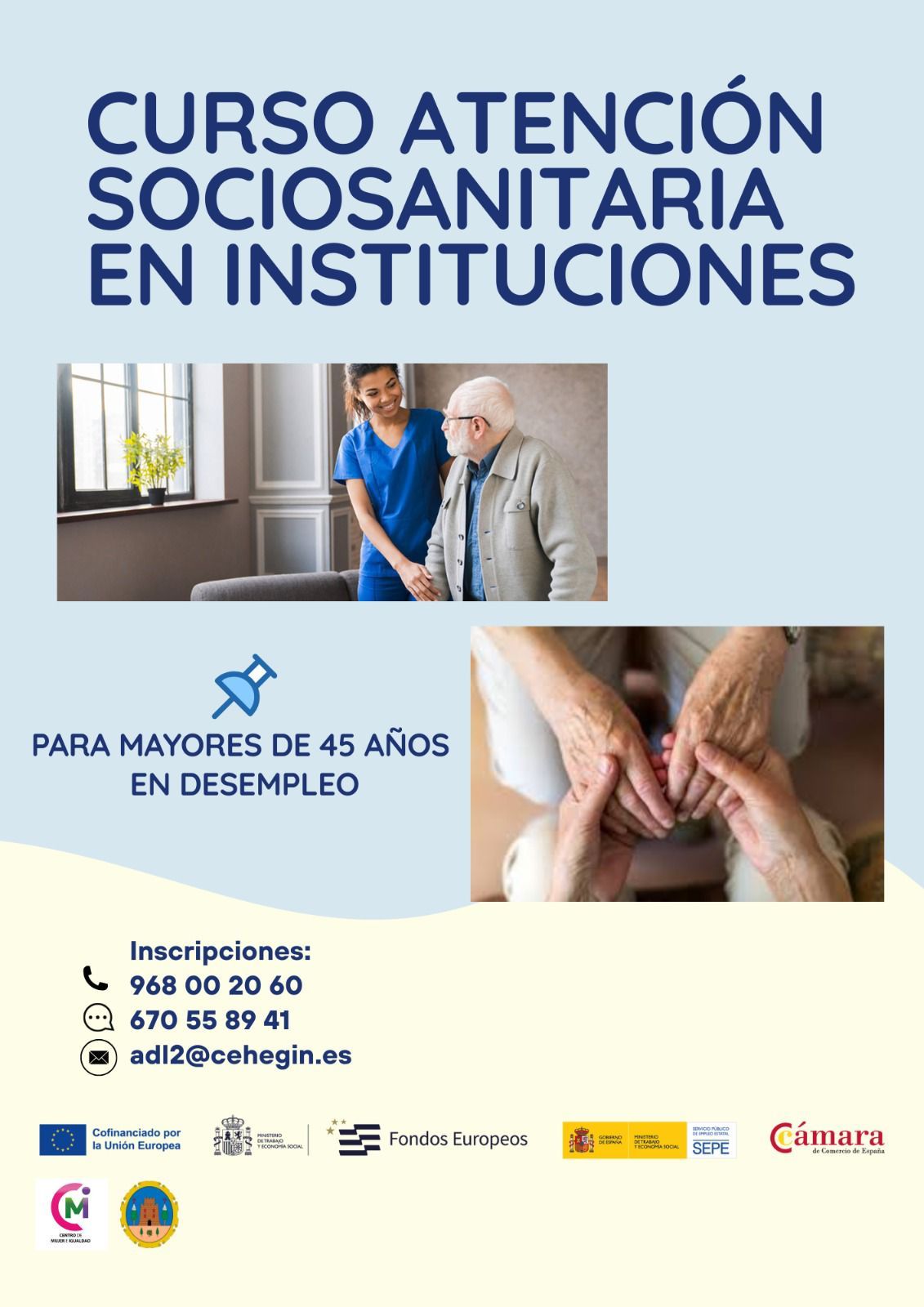 CURSO ATENCION SOCIOSANITARIA EN INSTITUCIONES