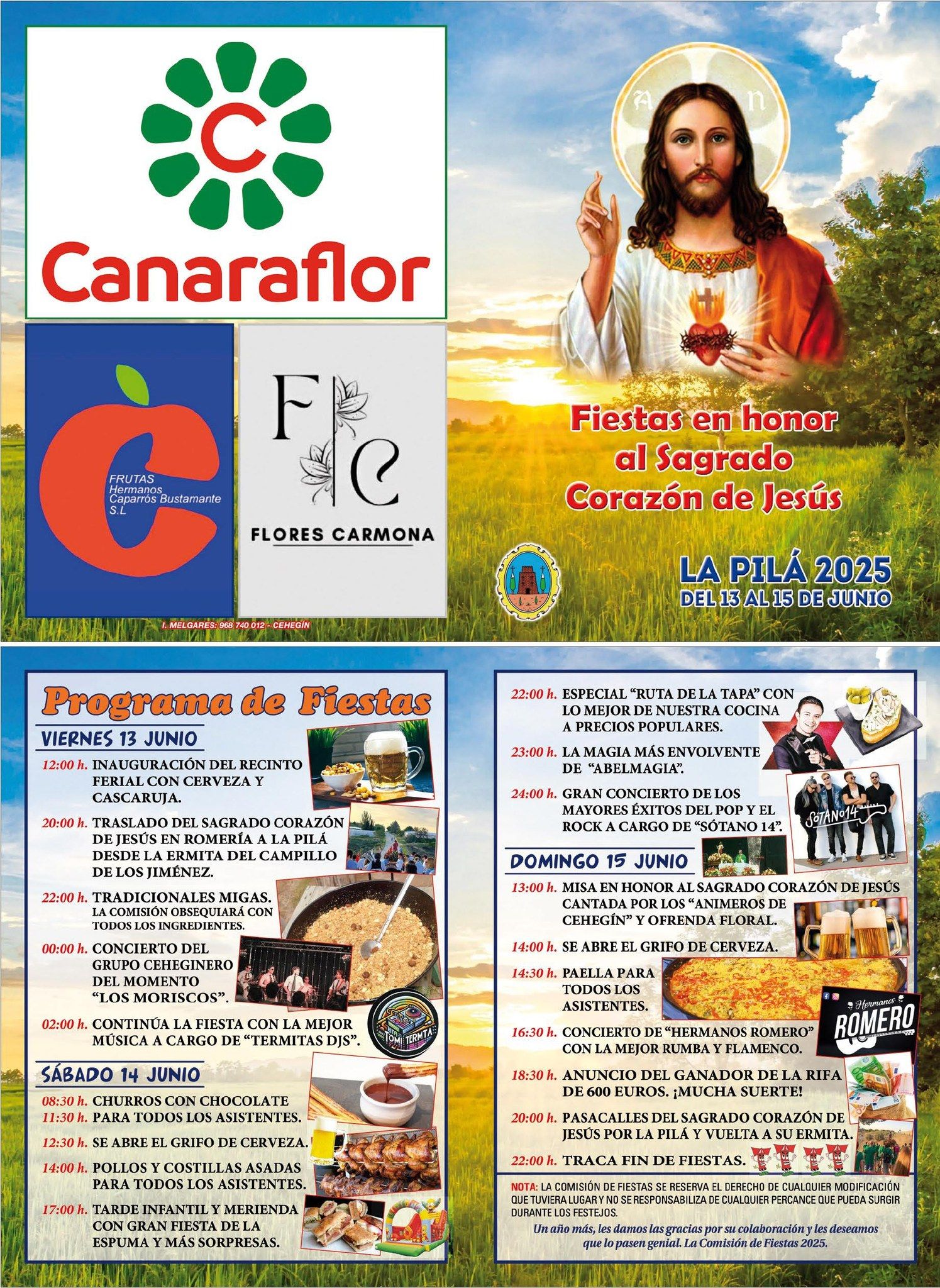 FIESTAS EN HONOR AL SAGRADO CORAZON DE JESUS / FIESTAS EN HONOR A SAN ANTONIO