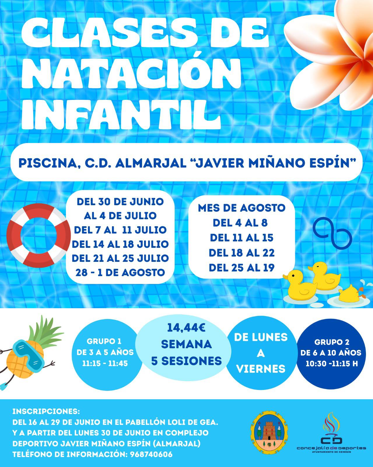 CLASES DE NATACION INFANTIL