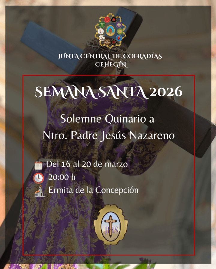 🙏 Solemne Quinario a Ntro. Padre Jesús Nazareno 🙏
