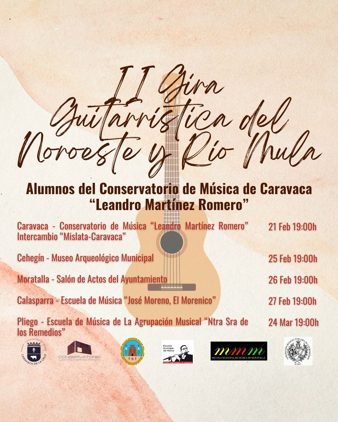 🎶 Cehegín acoge la II Gira Guitarrística del Noroeste y Río Mula 🎶