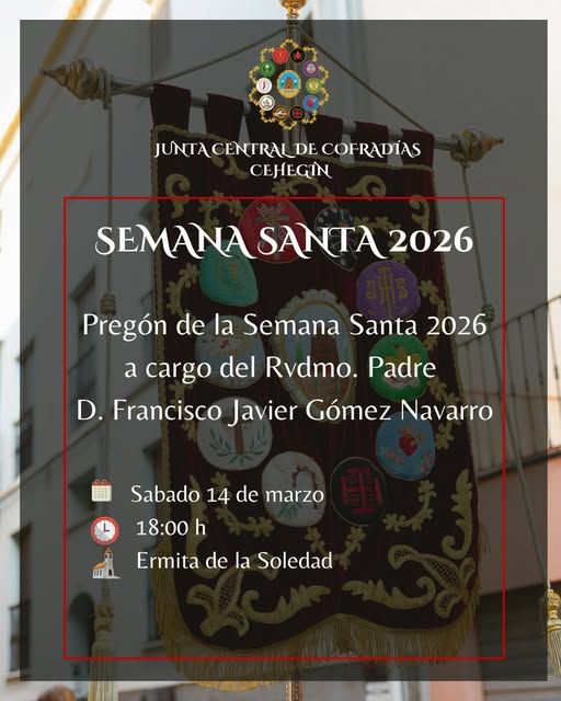 📢 PREGÓN DE LA SEMANA SANTA 2026  📢