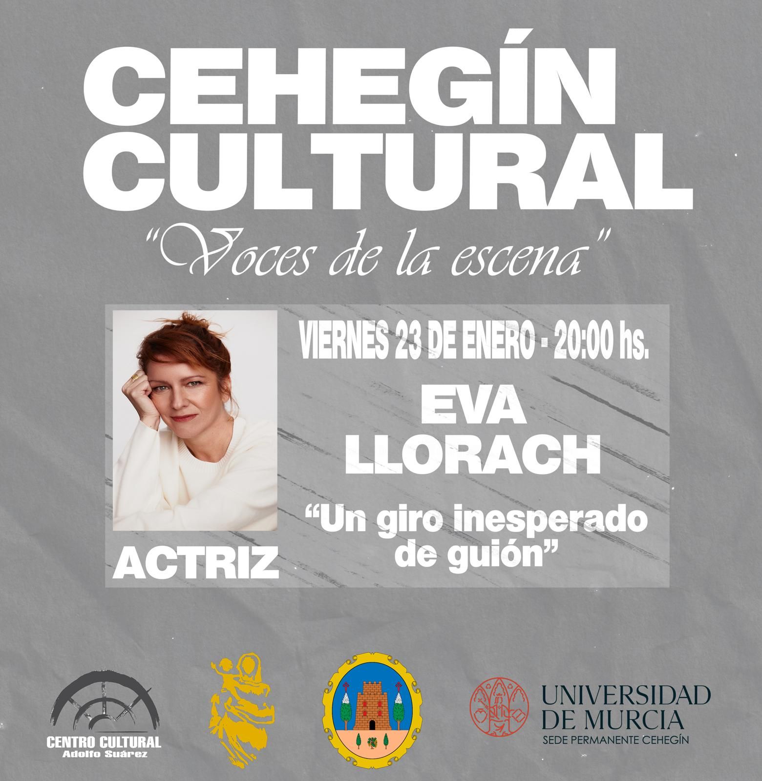Cehegín cultural “Voces de la Escena” por Eva Llorach