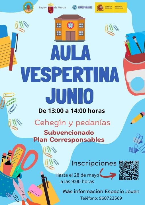 La Concejalía de Política Social, dirigida por Ana Plasencia, pone en marcha la actividad “Aula Vespertina de Junio 2026”