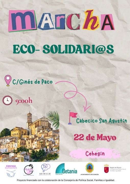 Cehegín celebrará la “Marcha Eco-solidari@s”