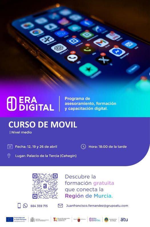 CURSO GRATIS CON LA ASOCIACIÓN DE JUBILADOS Y PENSIONISTAS DE CEHEGIN
